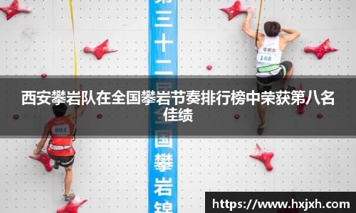 西安攀岩队在全国攀岩节奏排行榜中荣获第八名佳绩